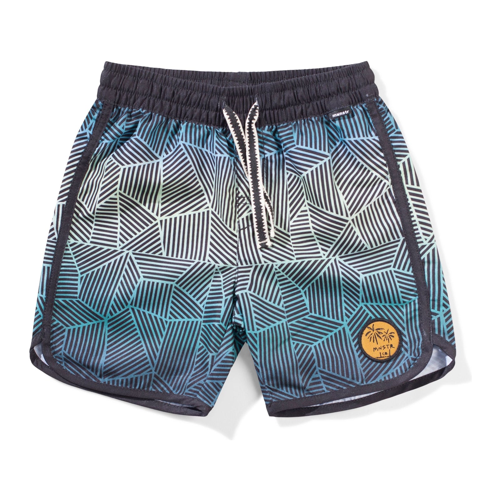 Wavebuoys Bshort - Teal Stripe