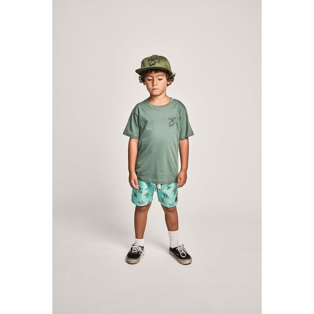 Lightning Bshort - Olivine/Mint