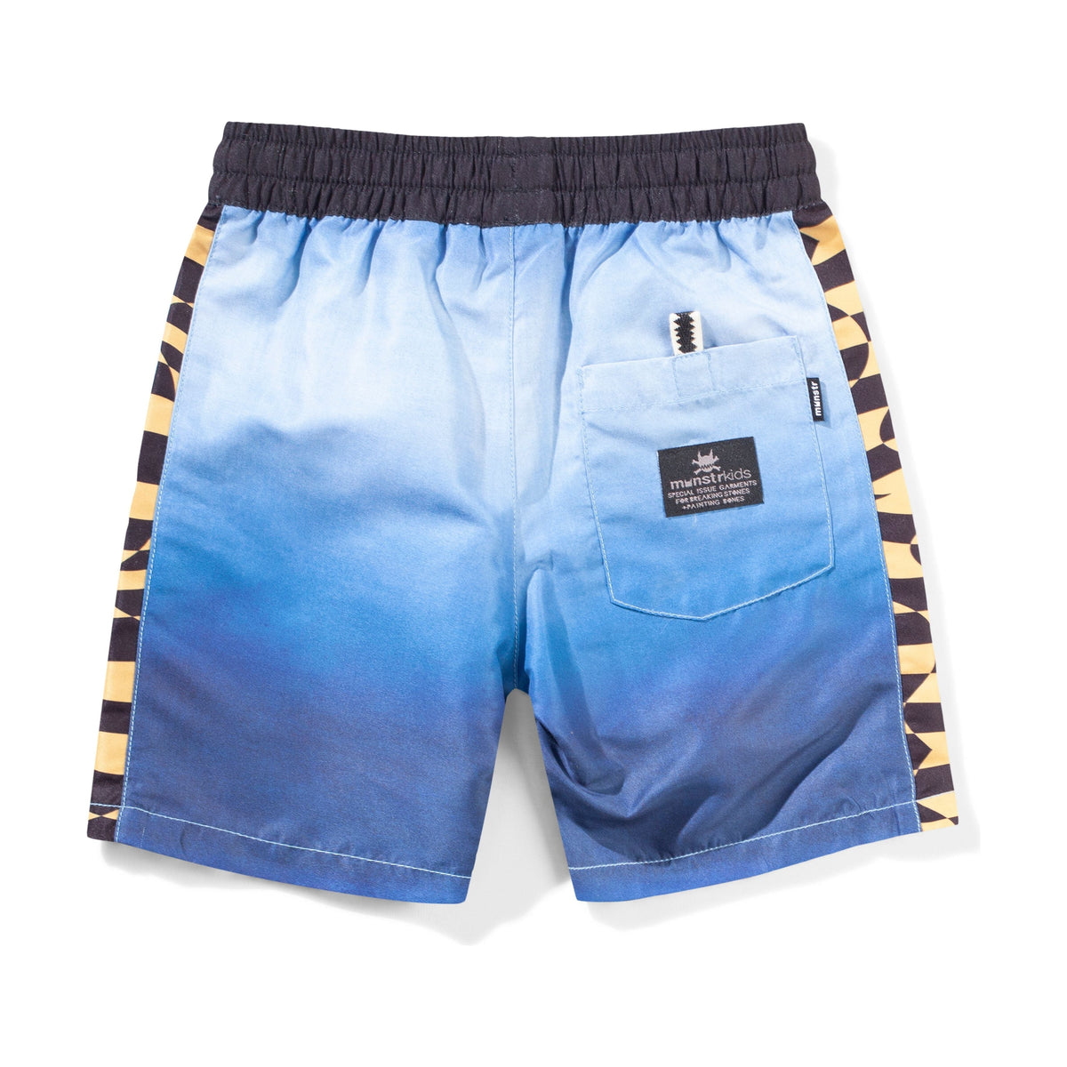 Wrapdyecheck Bshort - Blue Grad
