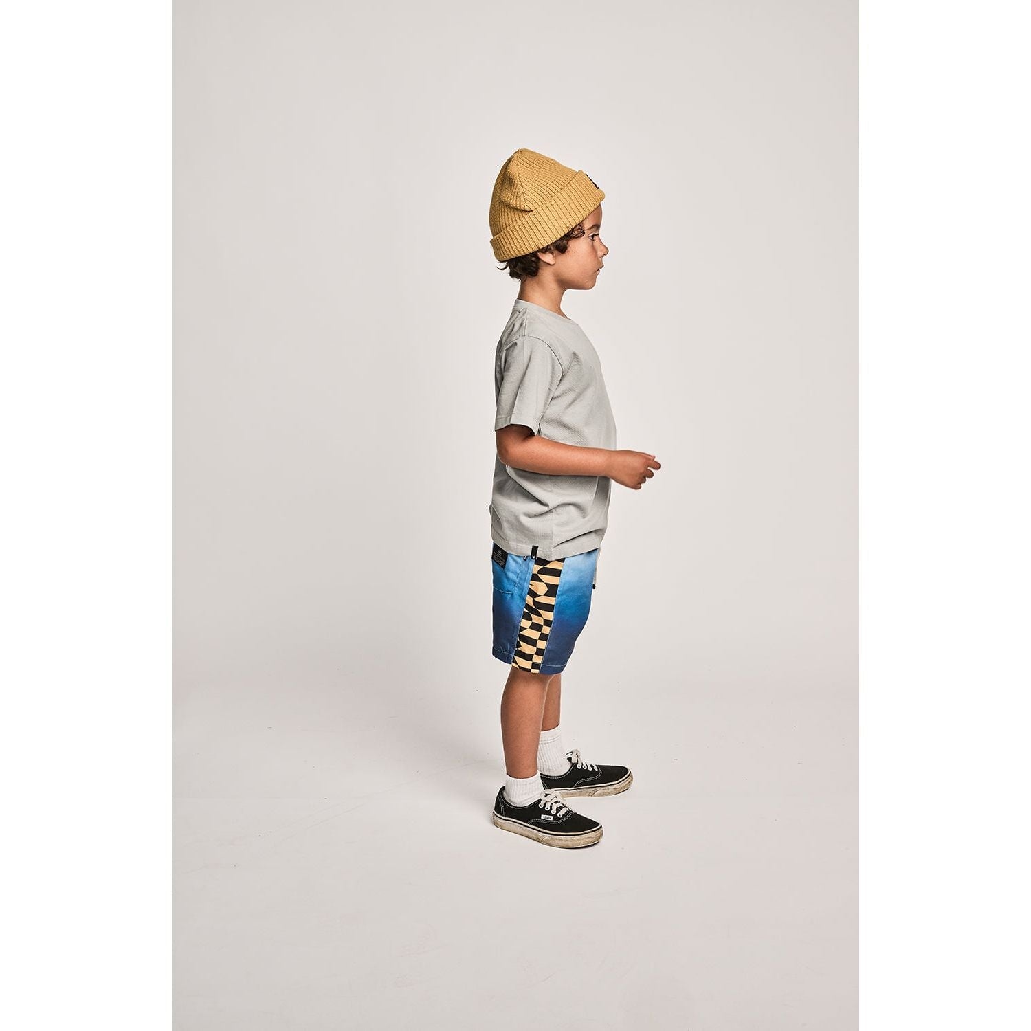 Wrapdyecheck Bshort - Blue Grad