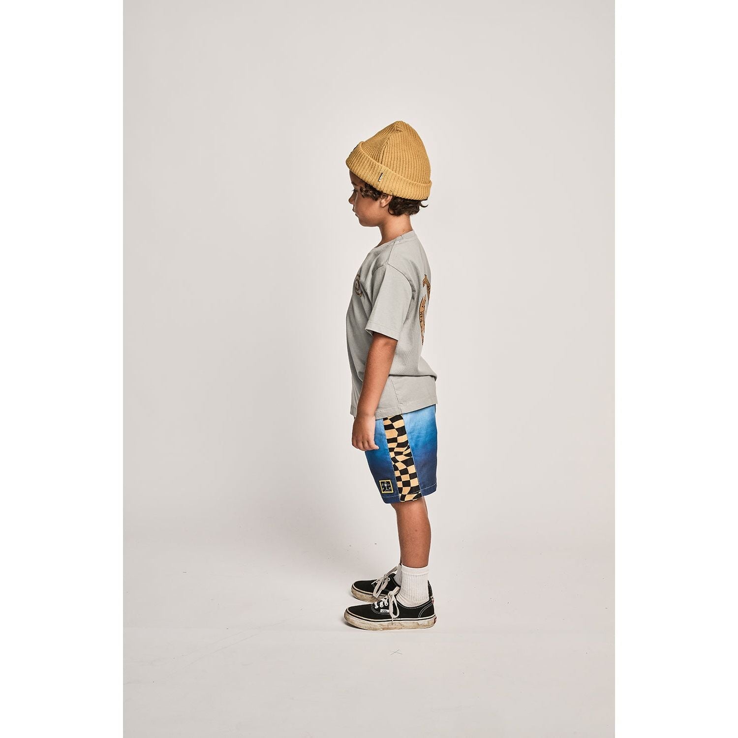 Wrapdyecheck Bshort - Blue Grad