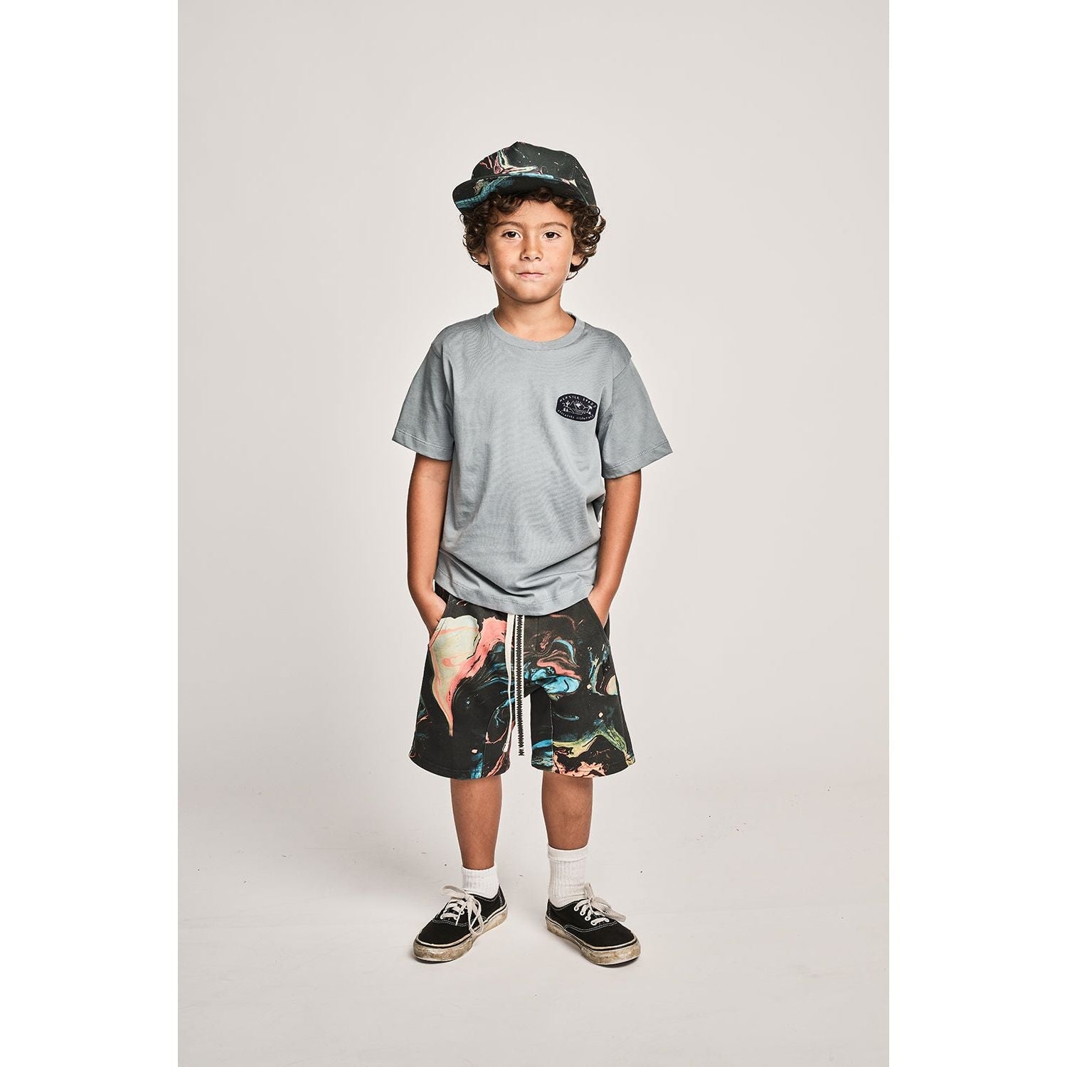 Palmlife Ss Tee - Mid Blue