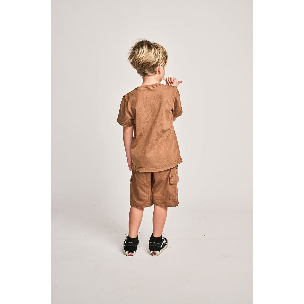 Mnstr Plain Ss Tee - Washed Almond