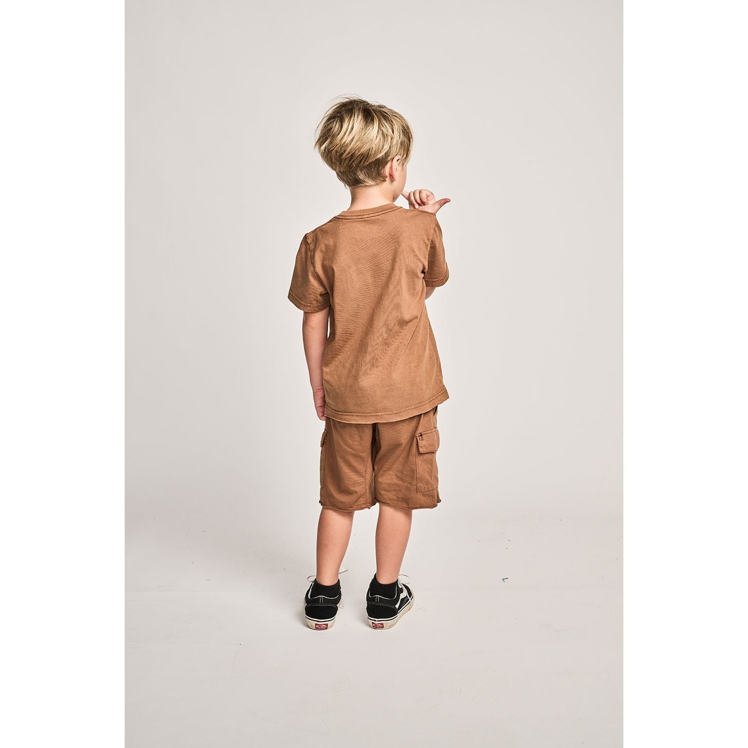 Mnstr Plain Ss Tee - Washed Almond