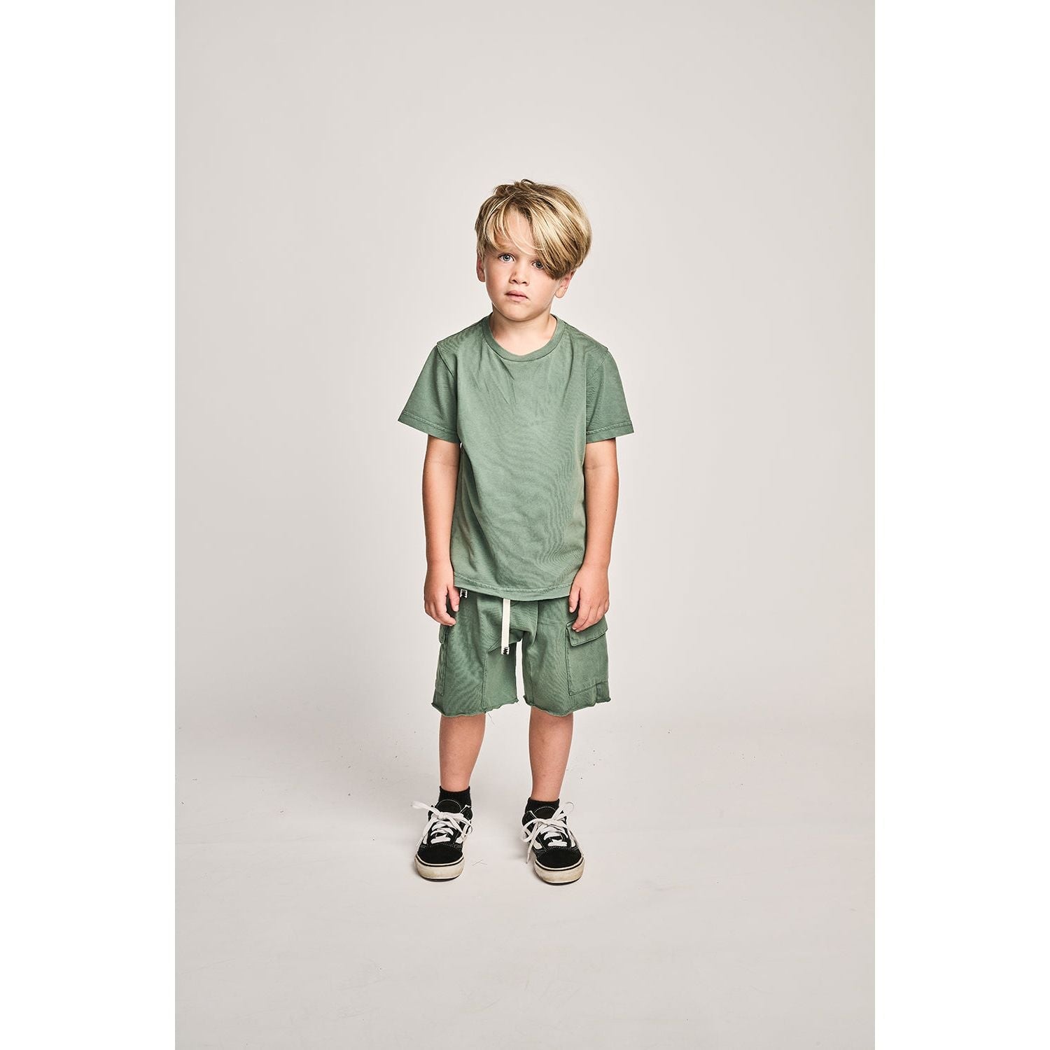 Mnstr Plain Ss Tee - Washed Green