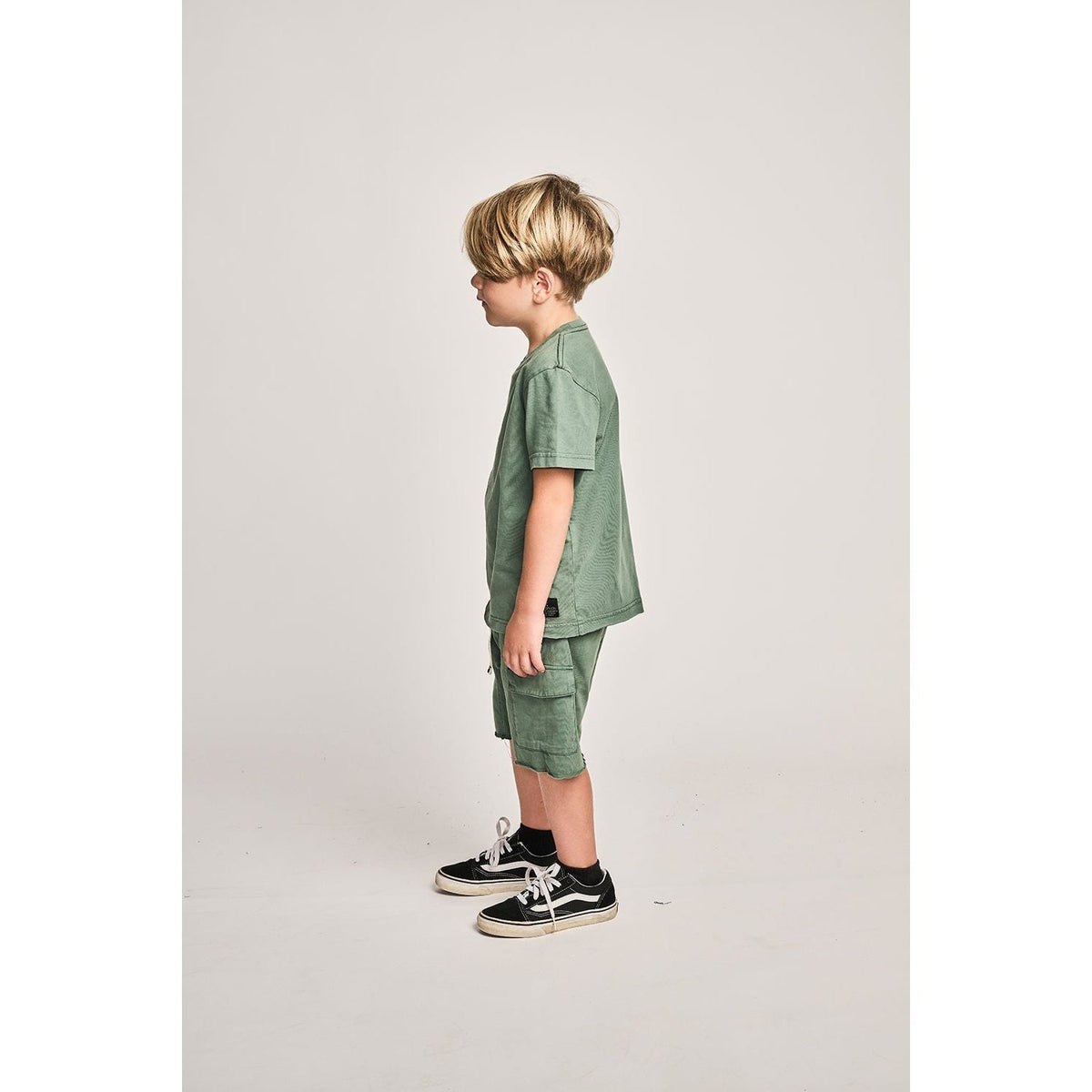Mnstr Plain Ss Tee - Washed Green