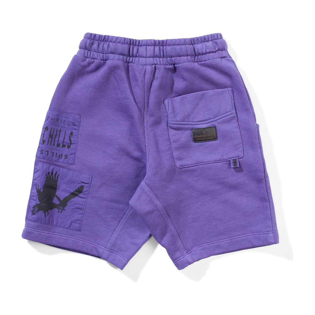 Patchedup Short - Washed Purple