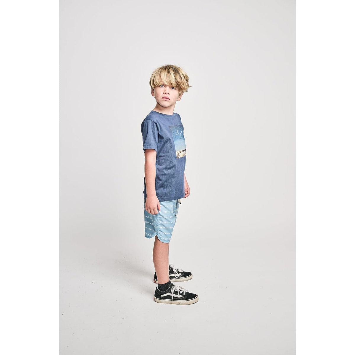 Bubbles Tee - Dk Denim