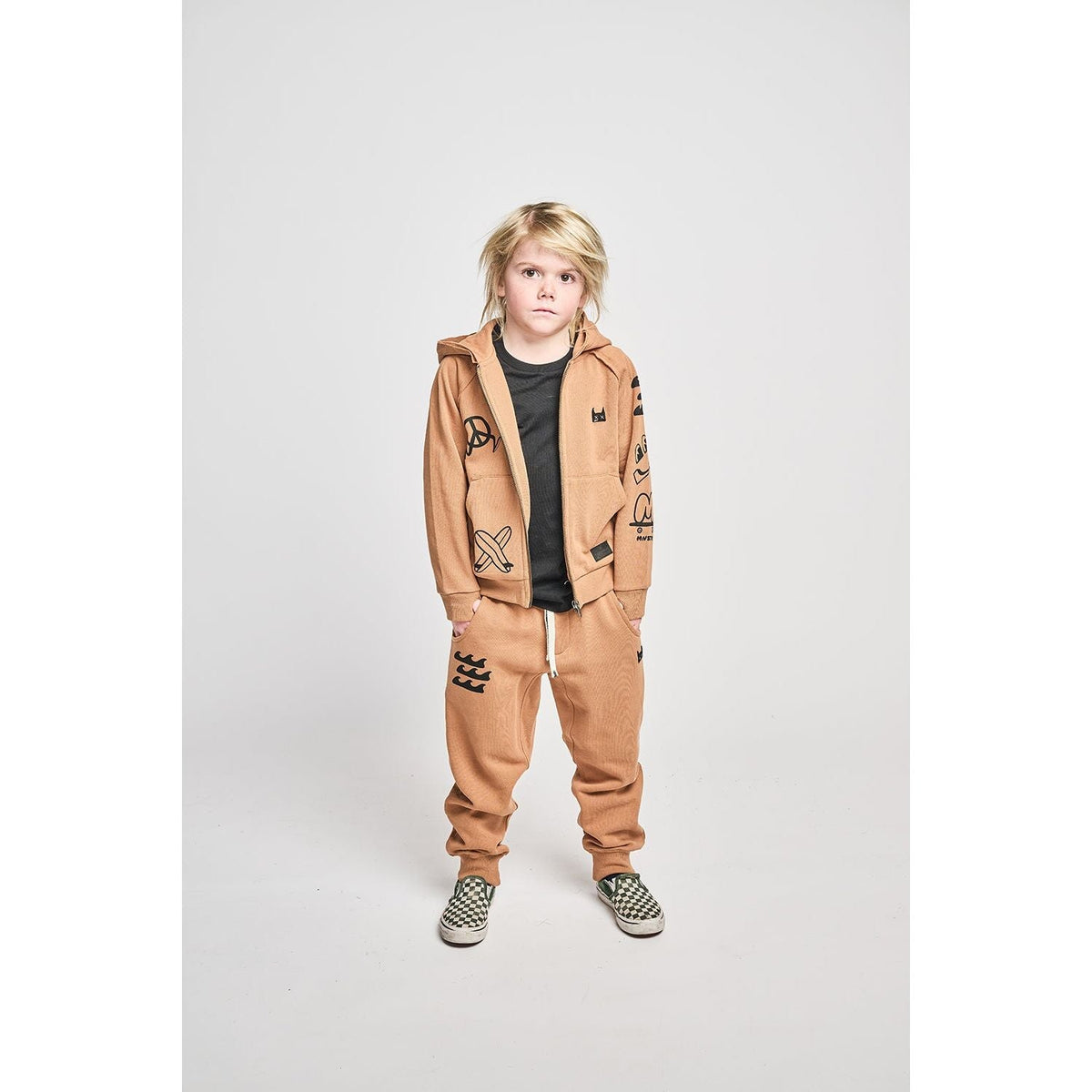 Icon Patch Hoodk - Almond