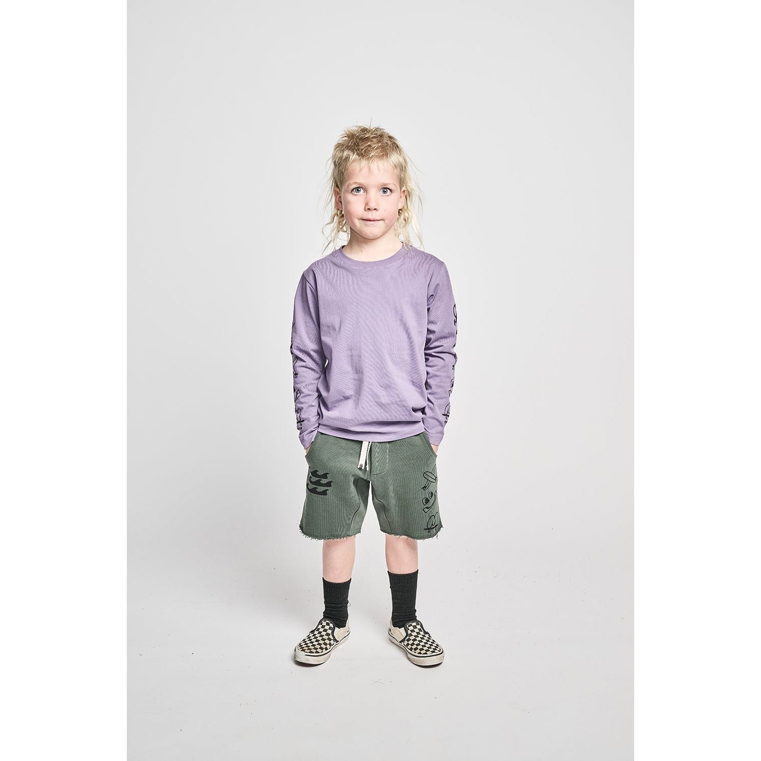 Pleasures Ls Tee - Ash Purple