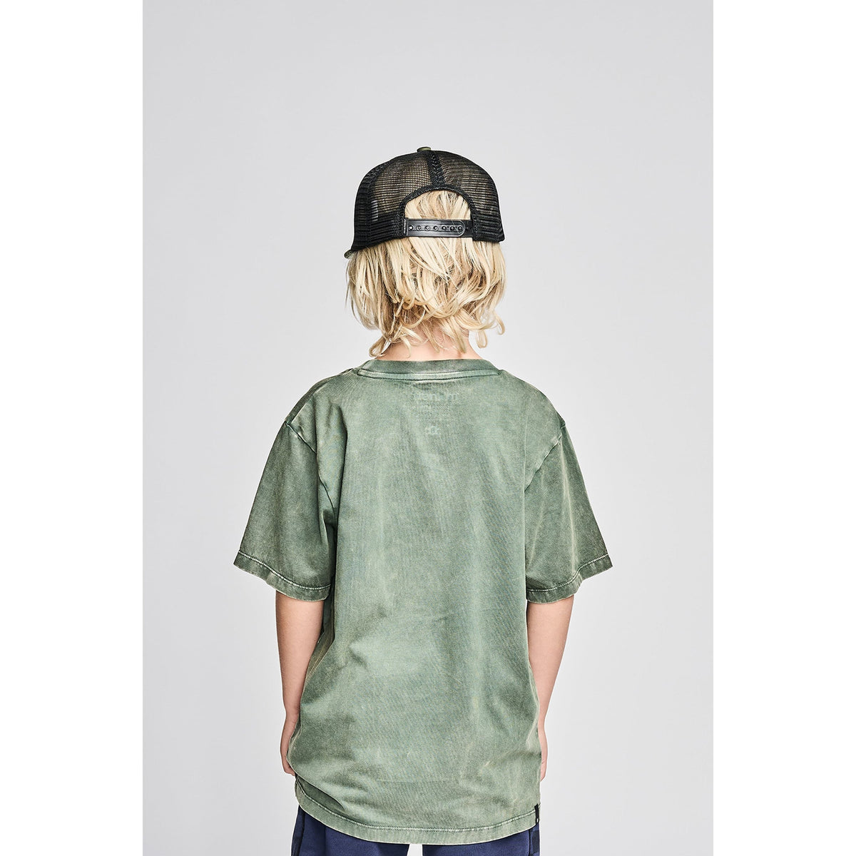 Checkme Tee - Washed Mid Green
