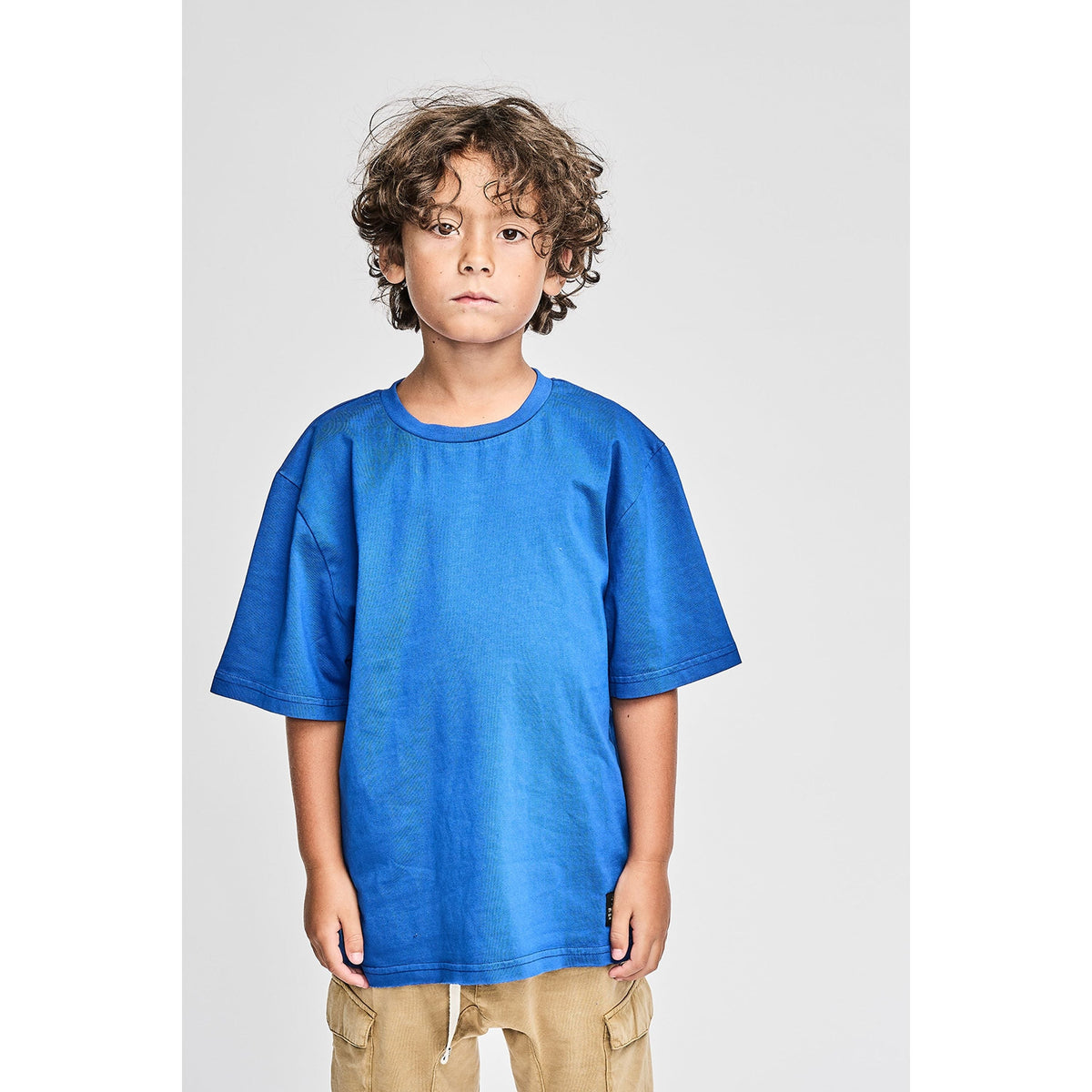 Mnstrbasik Tee - Washed Royal Blue