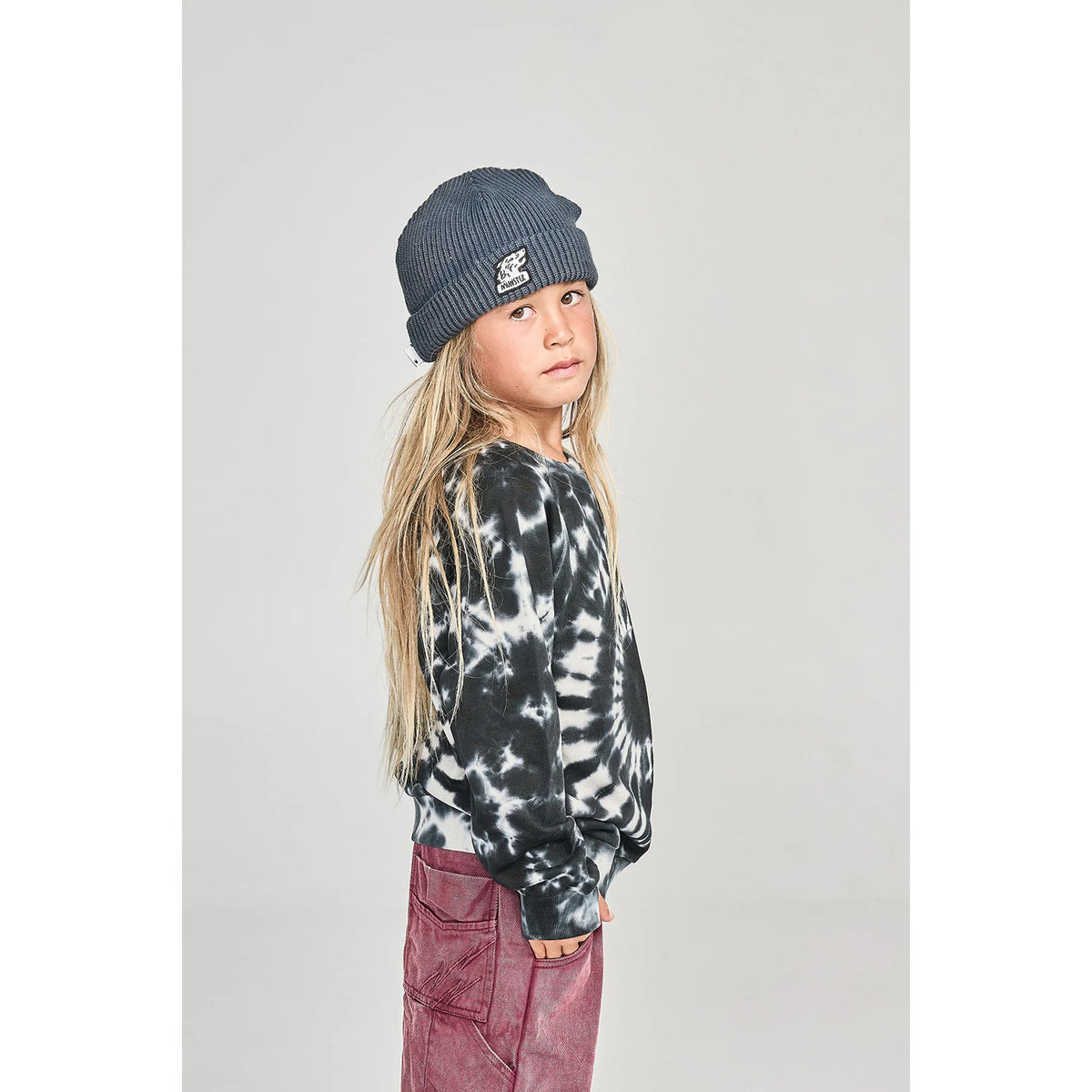 Dyedye Crew - Black/Light Grey
