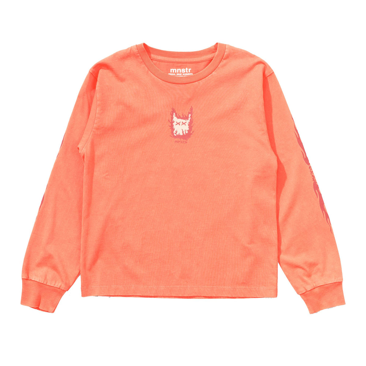 Burn Ls Tee - Washed Tangerine
