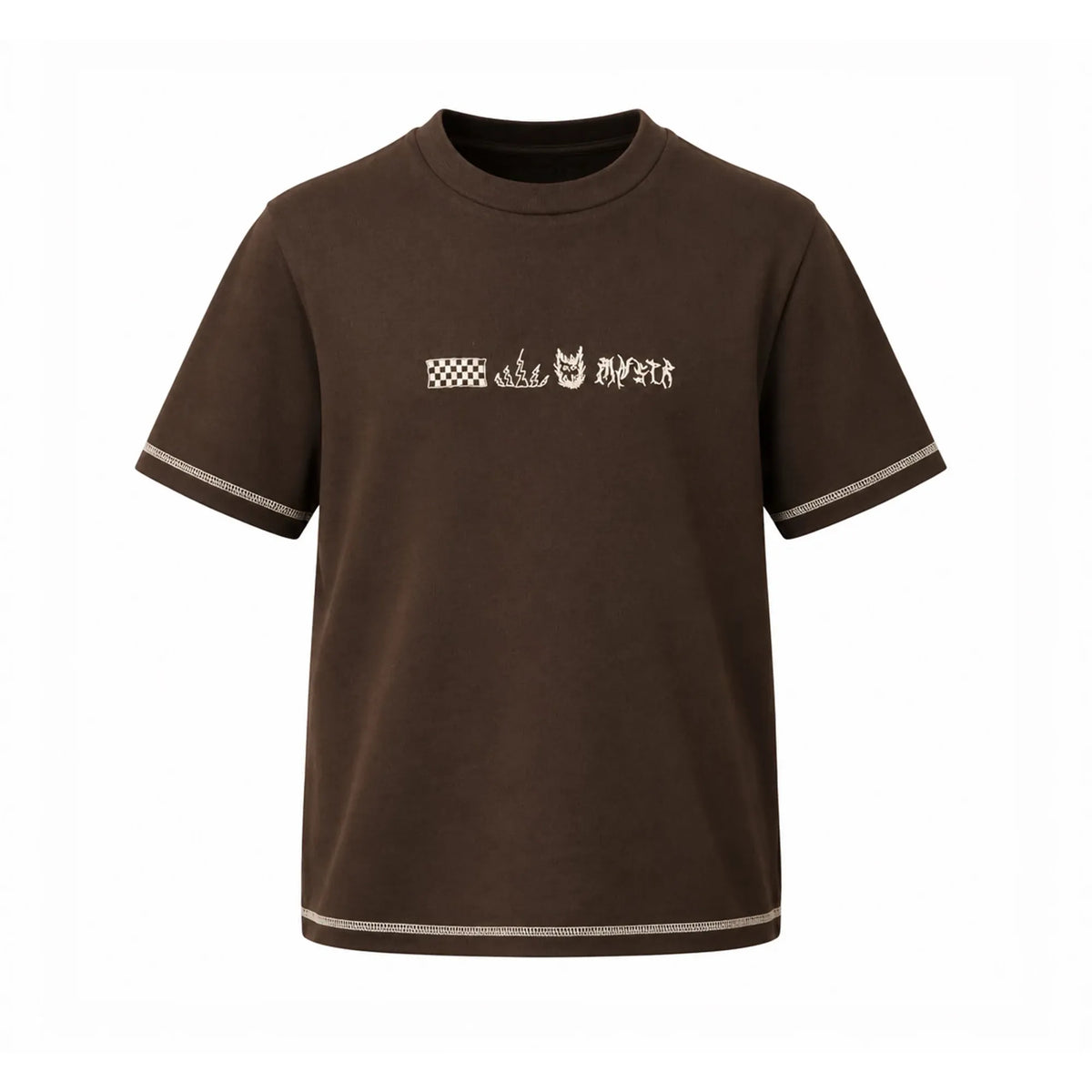 Allteeth Ss Tee - Washed Chocolate