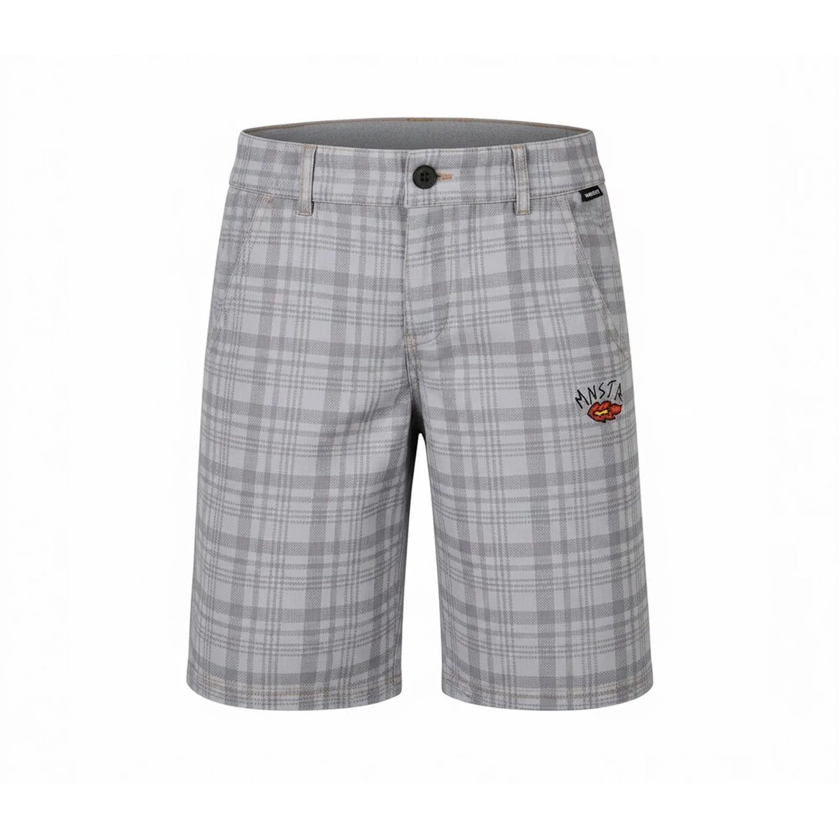 Plaid Jort Short - Grey/Black