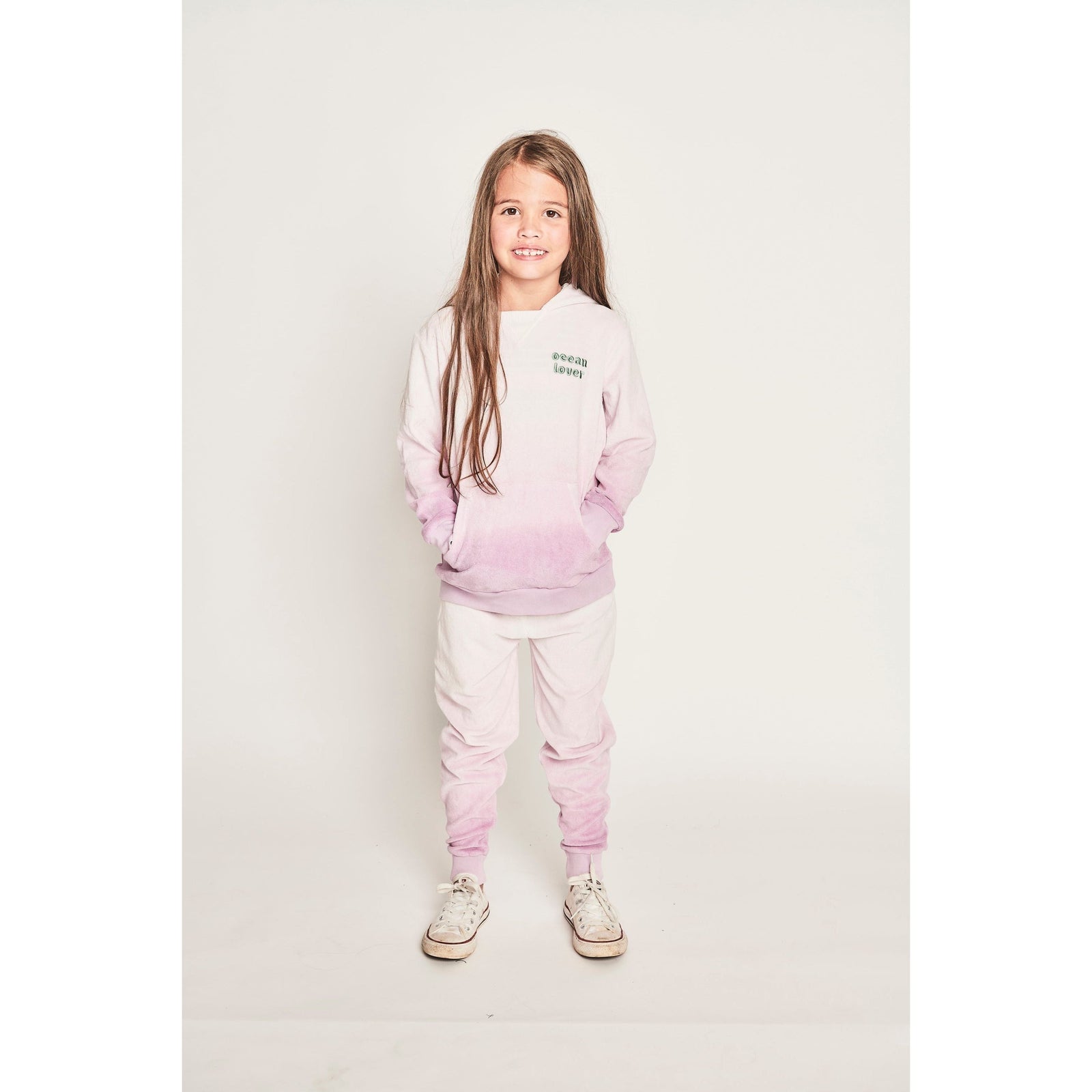 Coral Hoody - Lilac Dip Dye