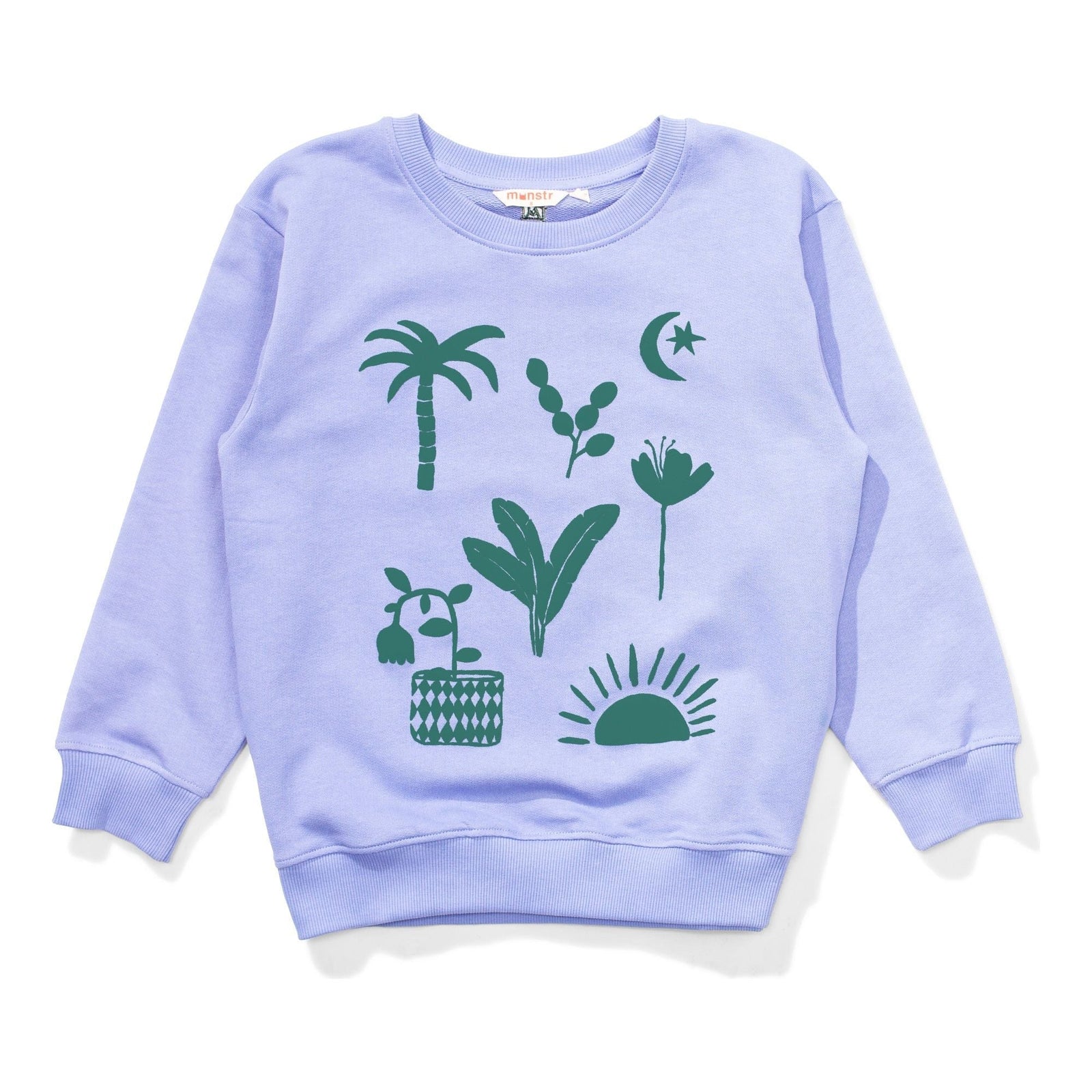 Puff Palms Crew - Lilac