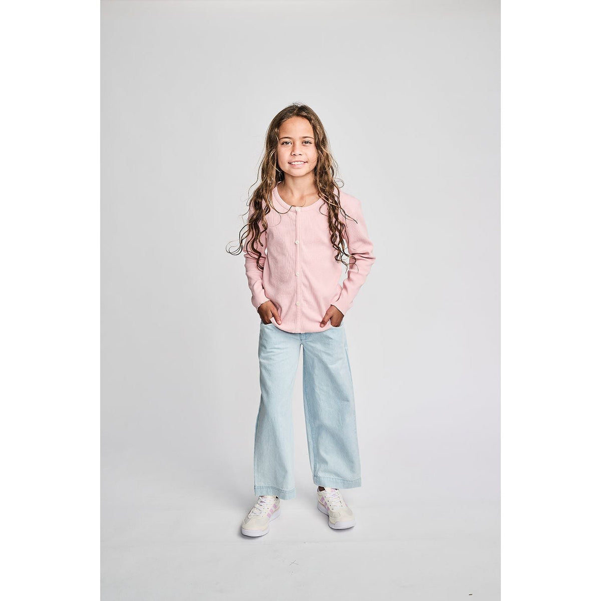 Dance Rib Ls Tee - Peach