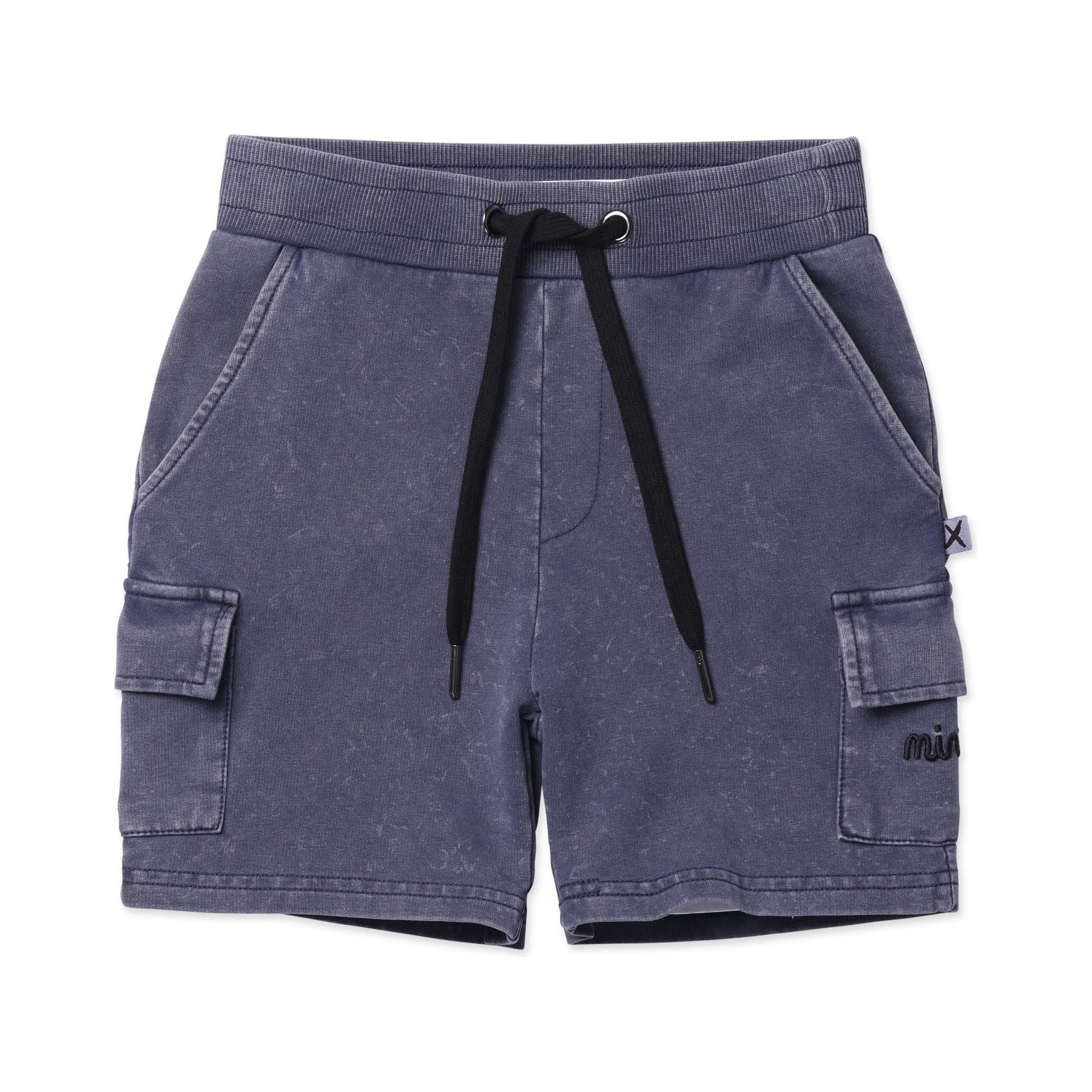 Blasted Deluxe Cargo Short- Bright Blue Wash