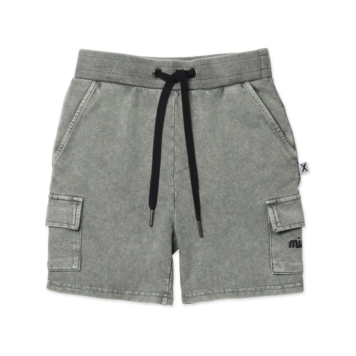 Blasted Deluxe Cargo Short- Olive Wash