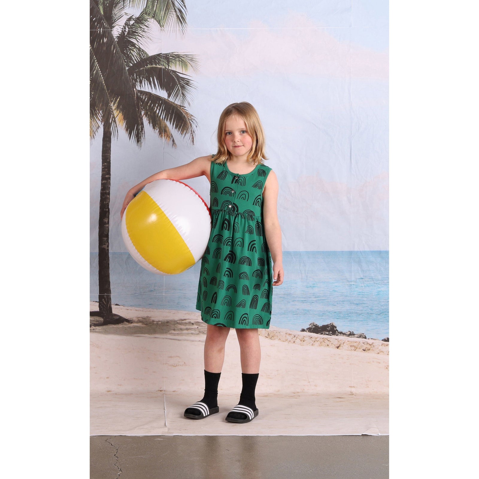 Rainbows Dress- Kelly Green