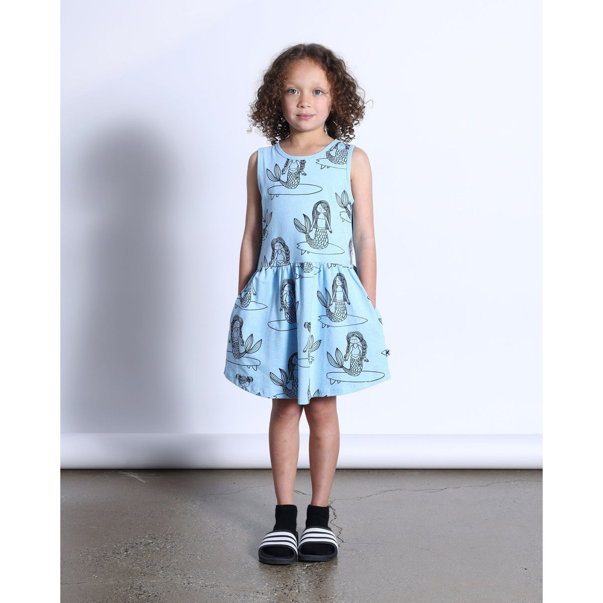 Sleepy Mermaids Dress- Aqua Marle