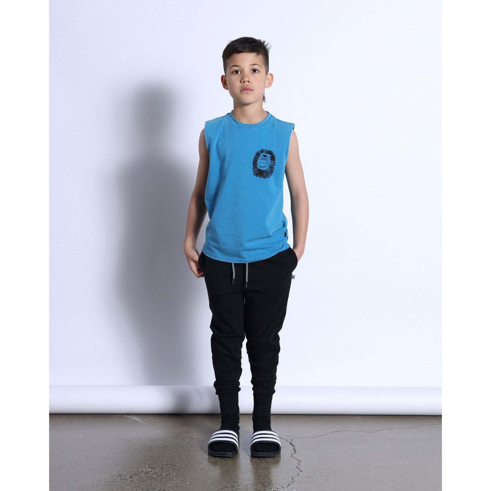 Roaring Lion Sleeveless Tee- Sky Wash