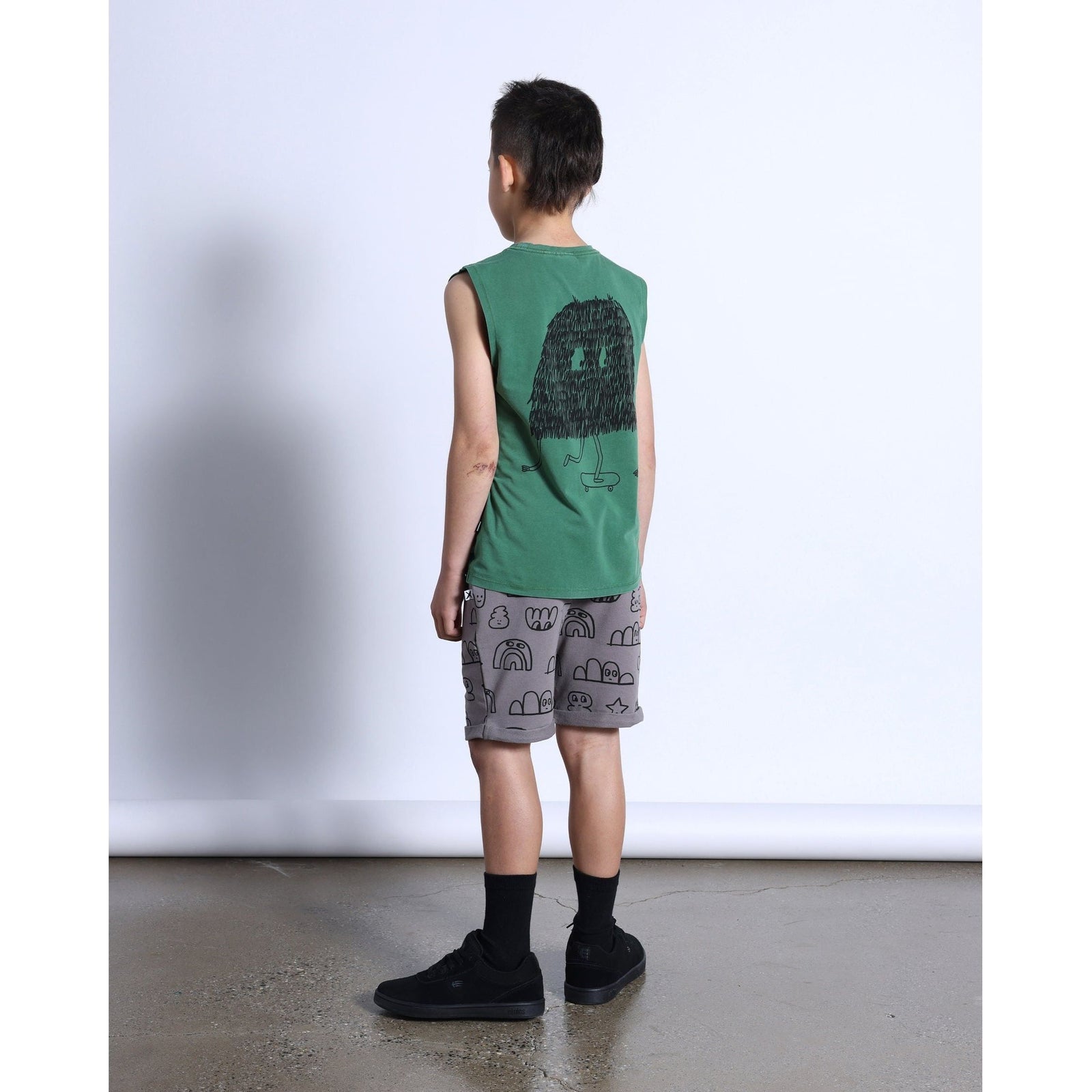 Shaggy Skater Sleeveless Tee- Turf Wash