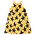 Happy Stars Dress- Dull Yellow