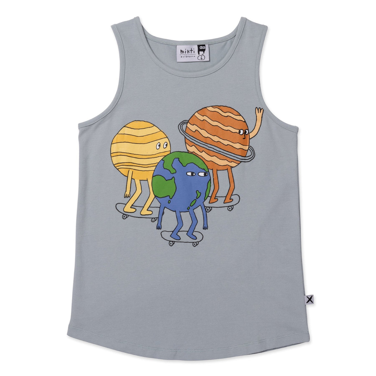 Planet Skaters Singlet- Sage
