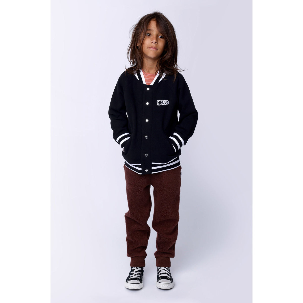 Furry College Sweat - Black