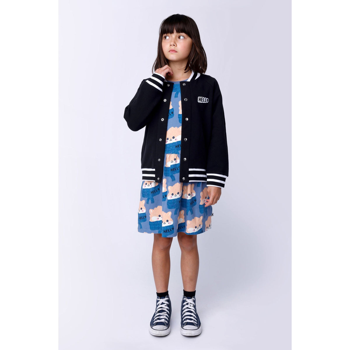 Furry College Sweat - Black