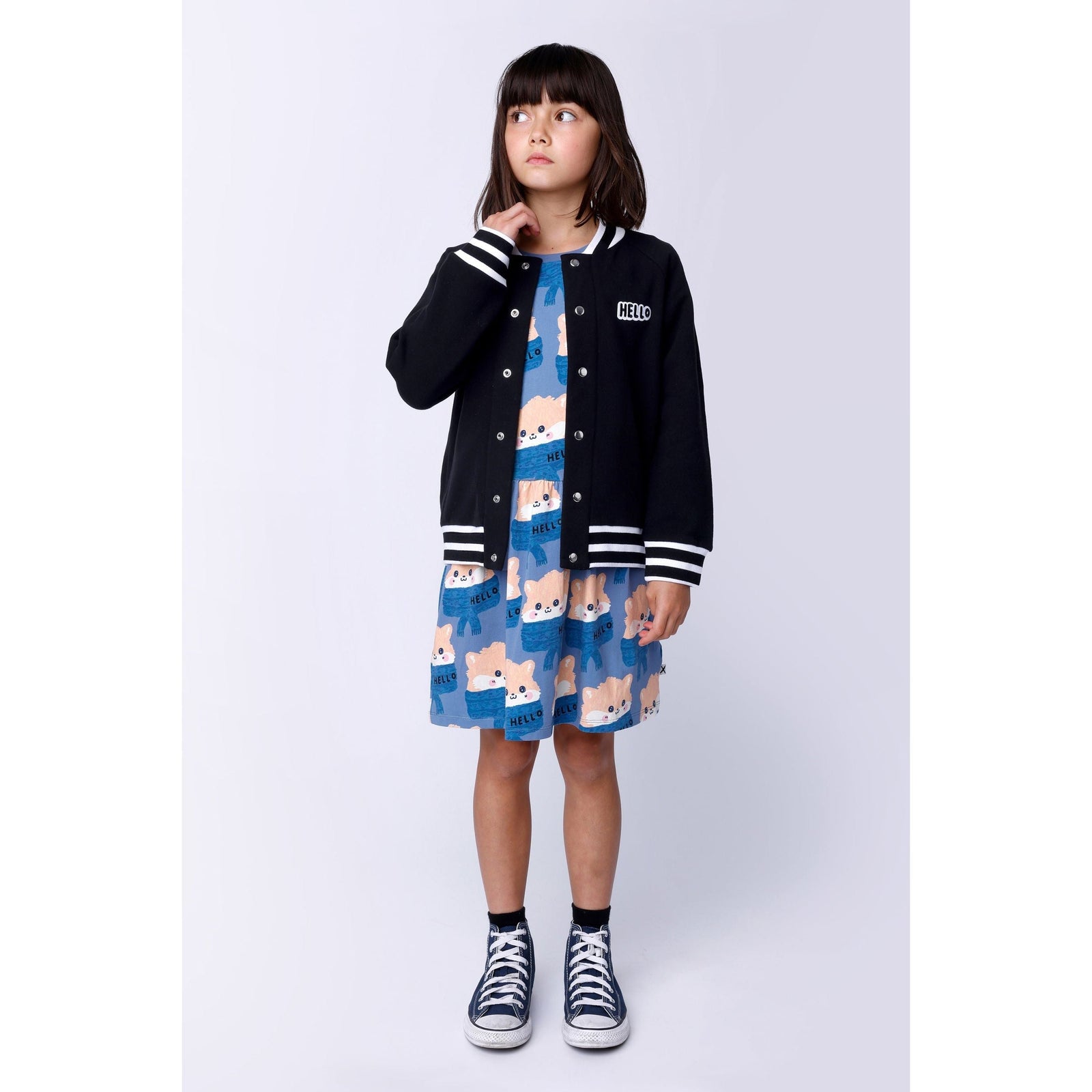 Furry College Sweat - Black