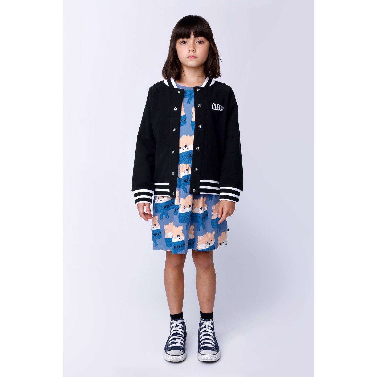 Furry College Sweat - Black