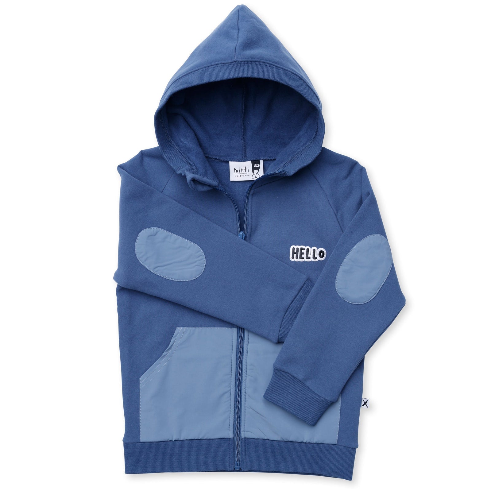 Nylon Patch Furry Zip Up