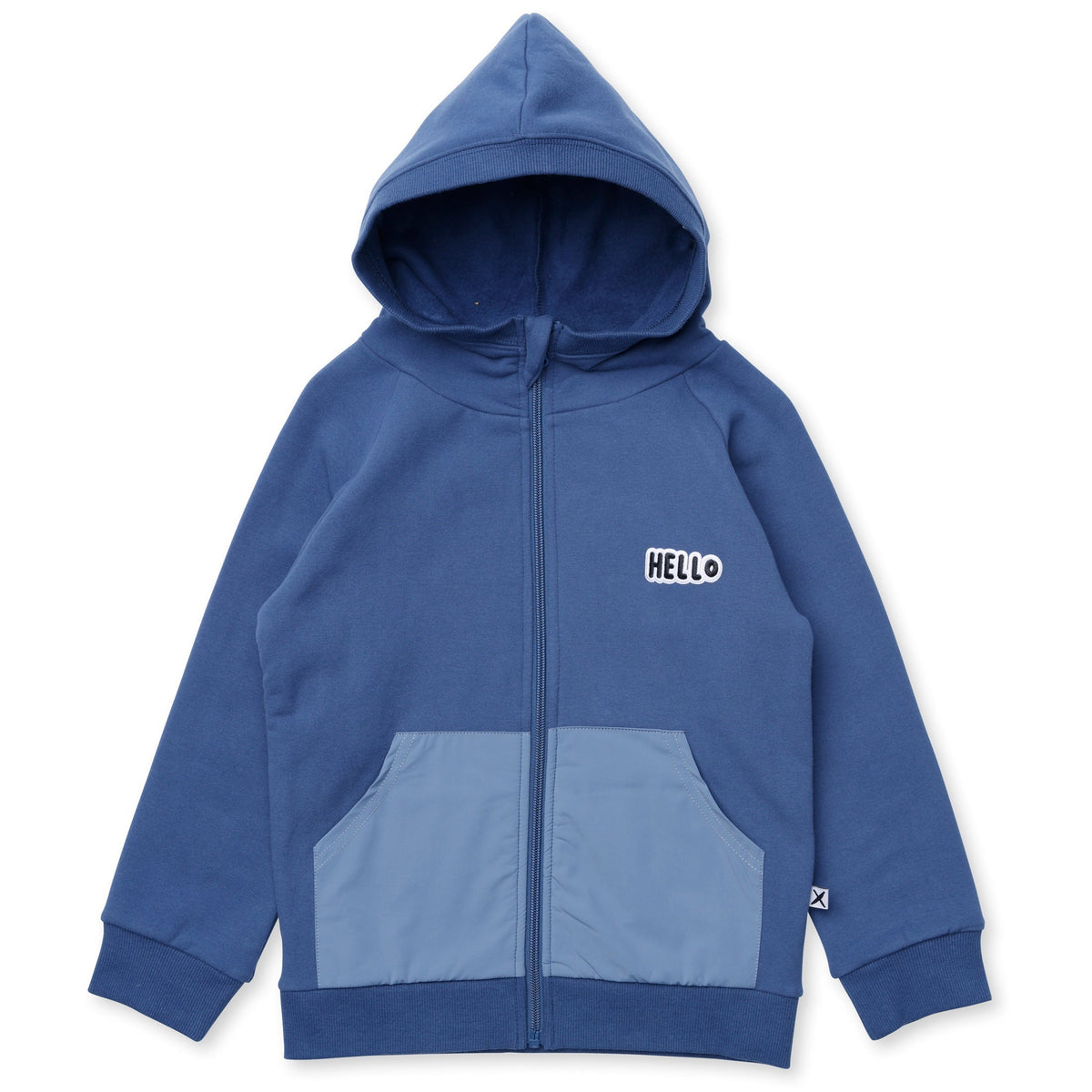 Nylon Patch Furry Zip Up