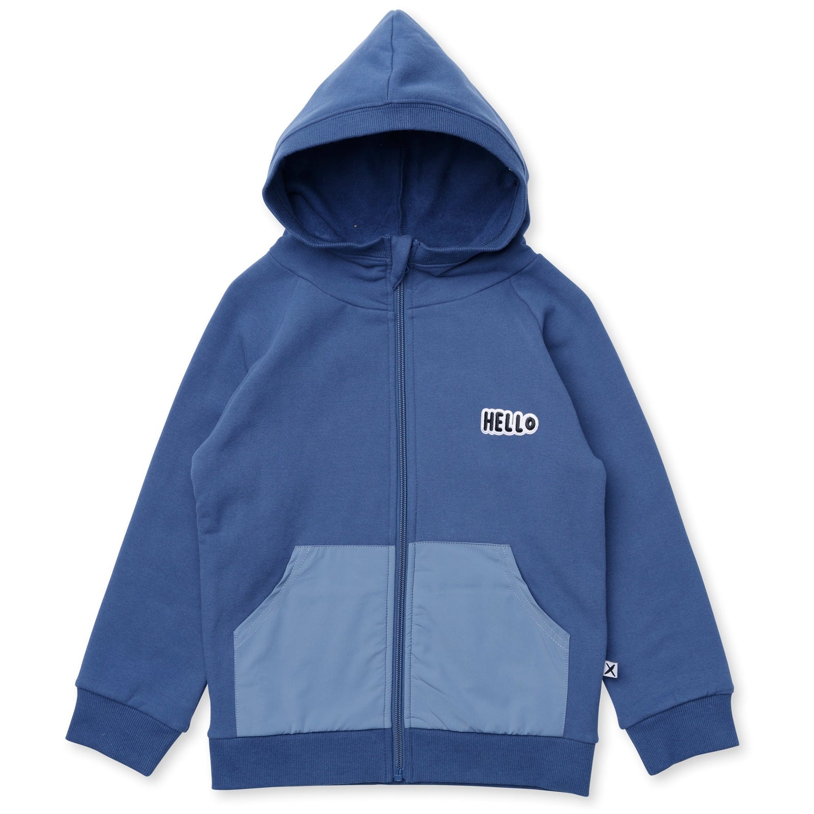 Nylon Patch Furry Zip Up