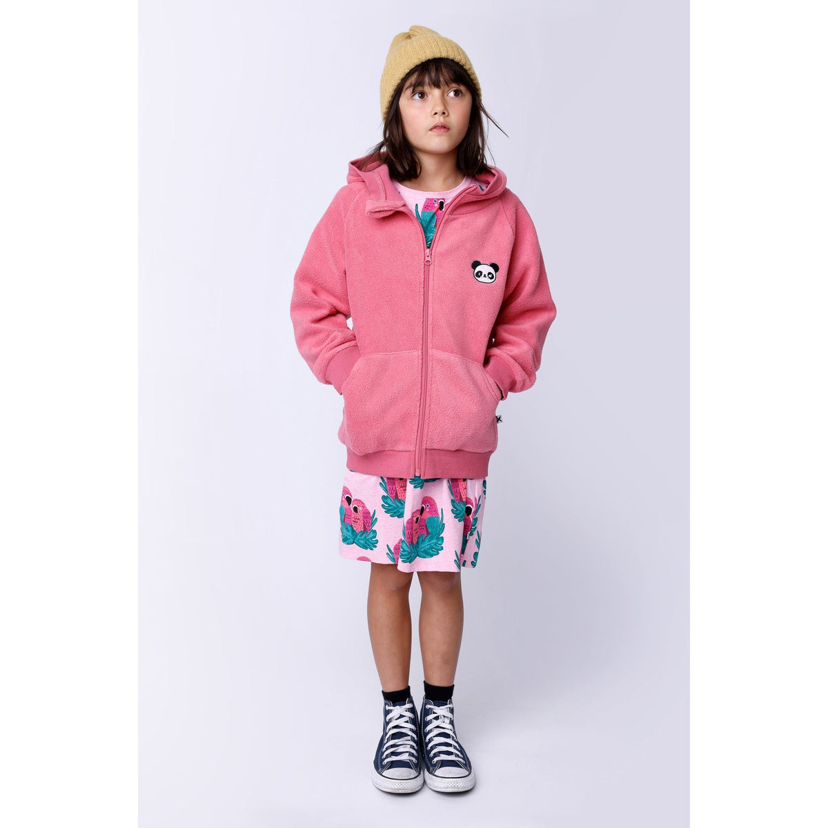 Teddy Zip Up - Bubblegum