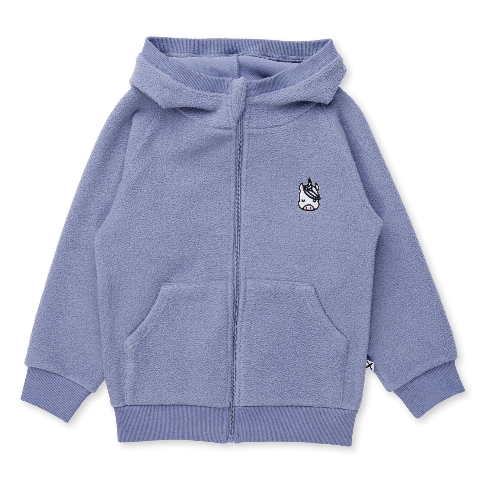 Teddy Zip Up - Cornflower