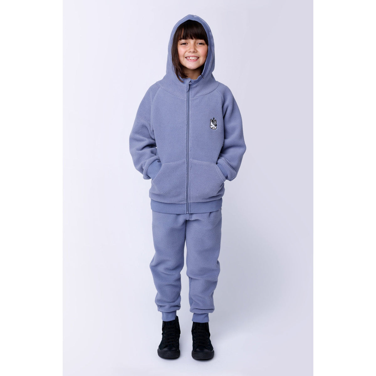 Teddy Zip Up - Cornflower