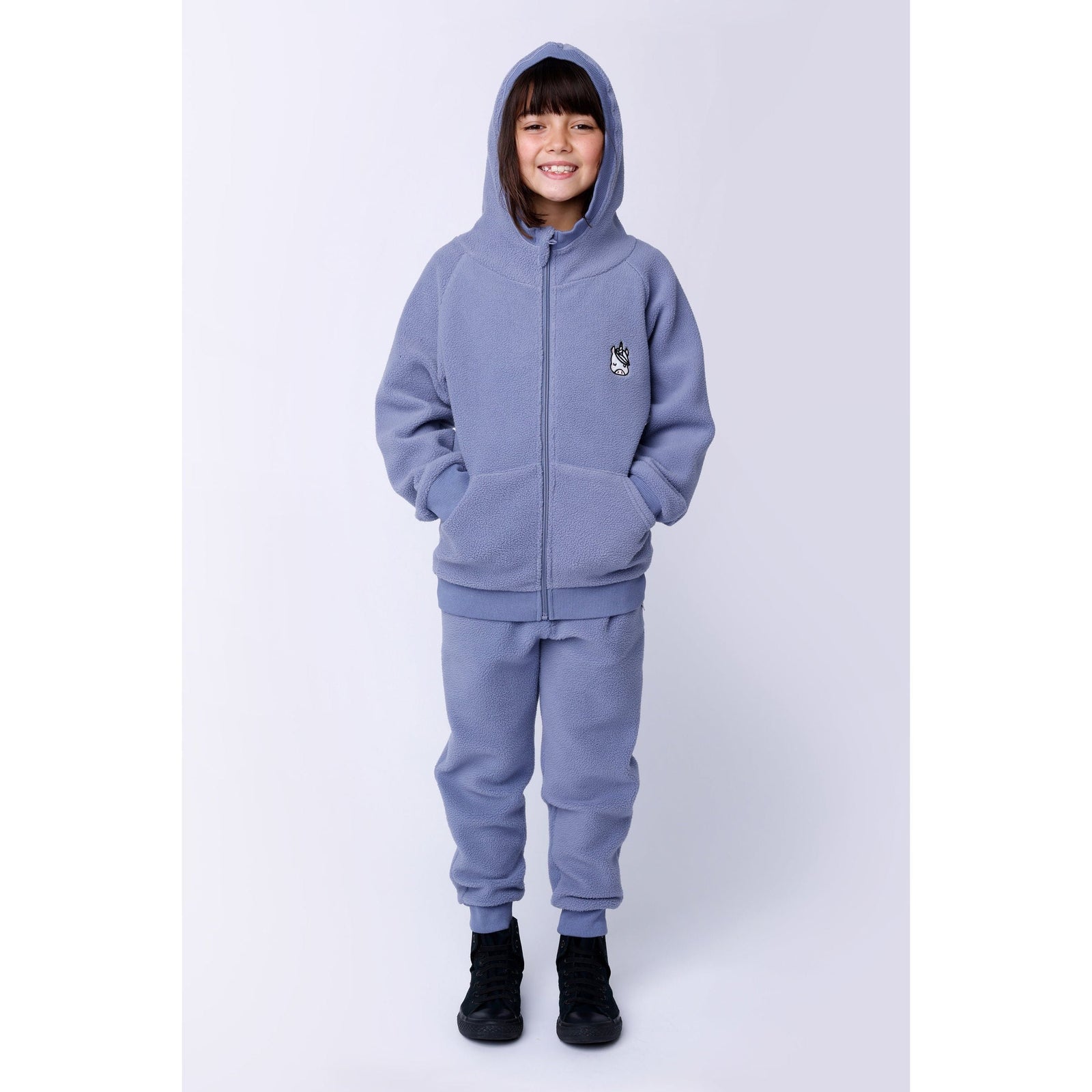 Teddy Zip Up - Cornflower