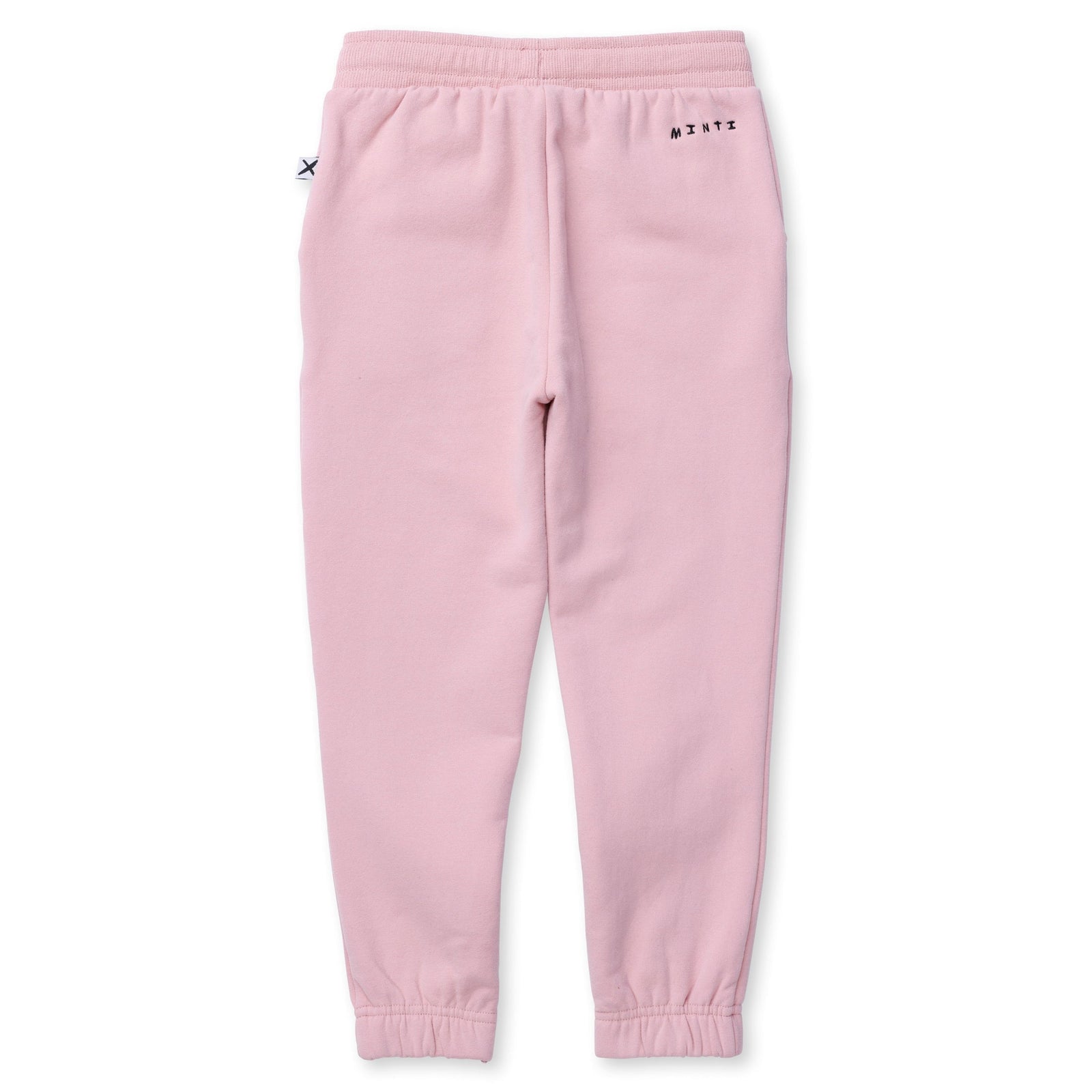 Furry Gathered Cuff Trackies - Muted Pink