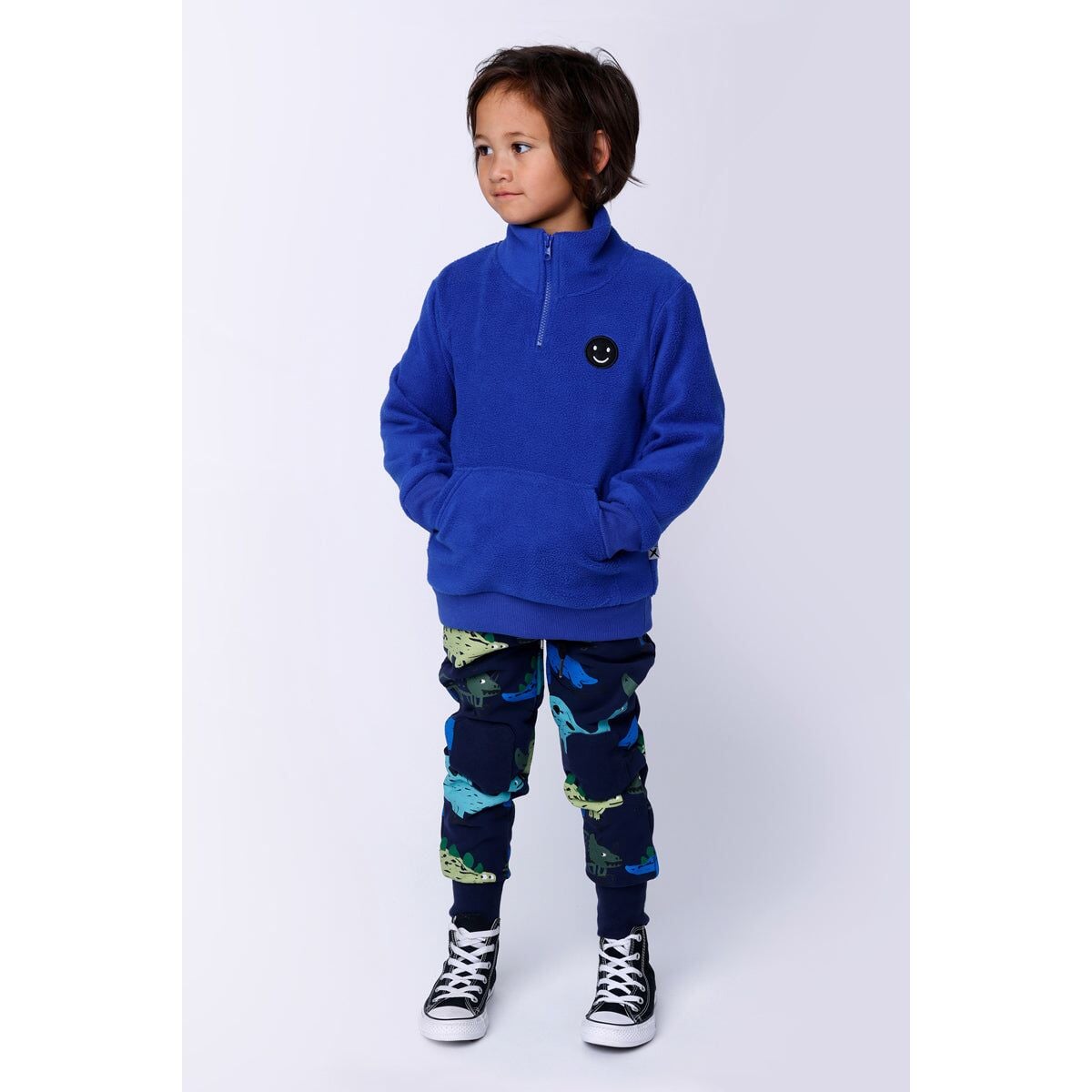 Teddy Half Zip Crew