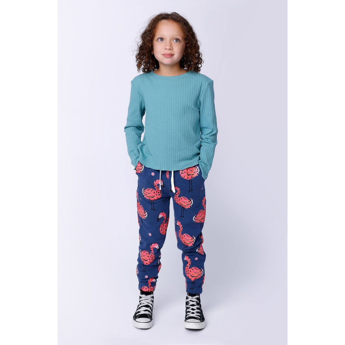 Flamingo Party Furry Trackies