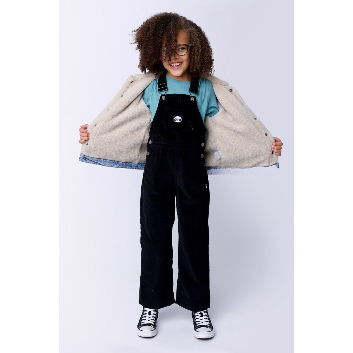 Panda Deluxe Cord Overalls