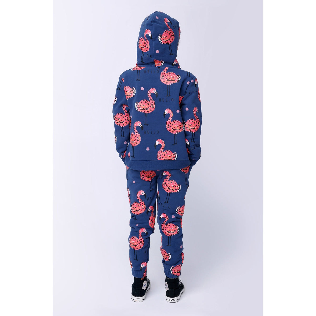 Flamingo Party Furry Hood