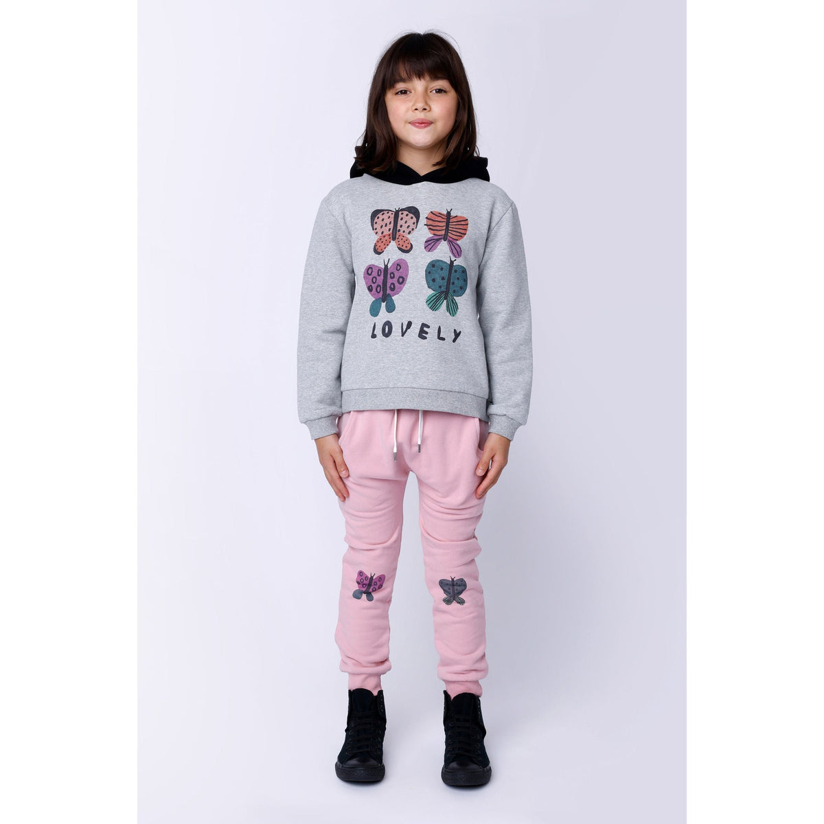 Butterfly Knee Furry Trackies - Ballet