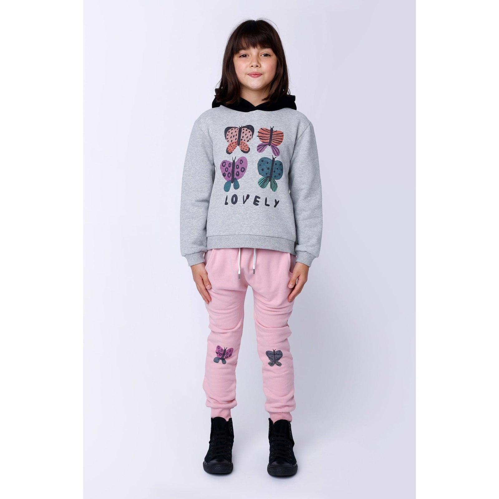 Butterfly Knee Furry Trackies - Ballet