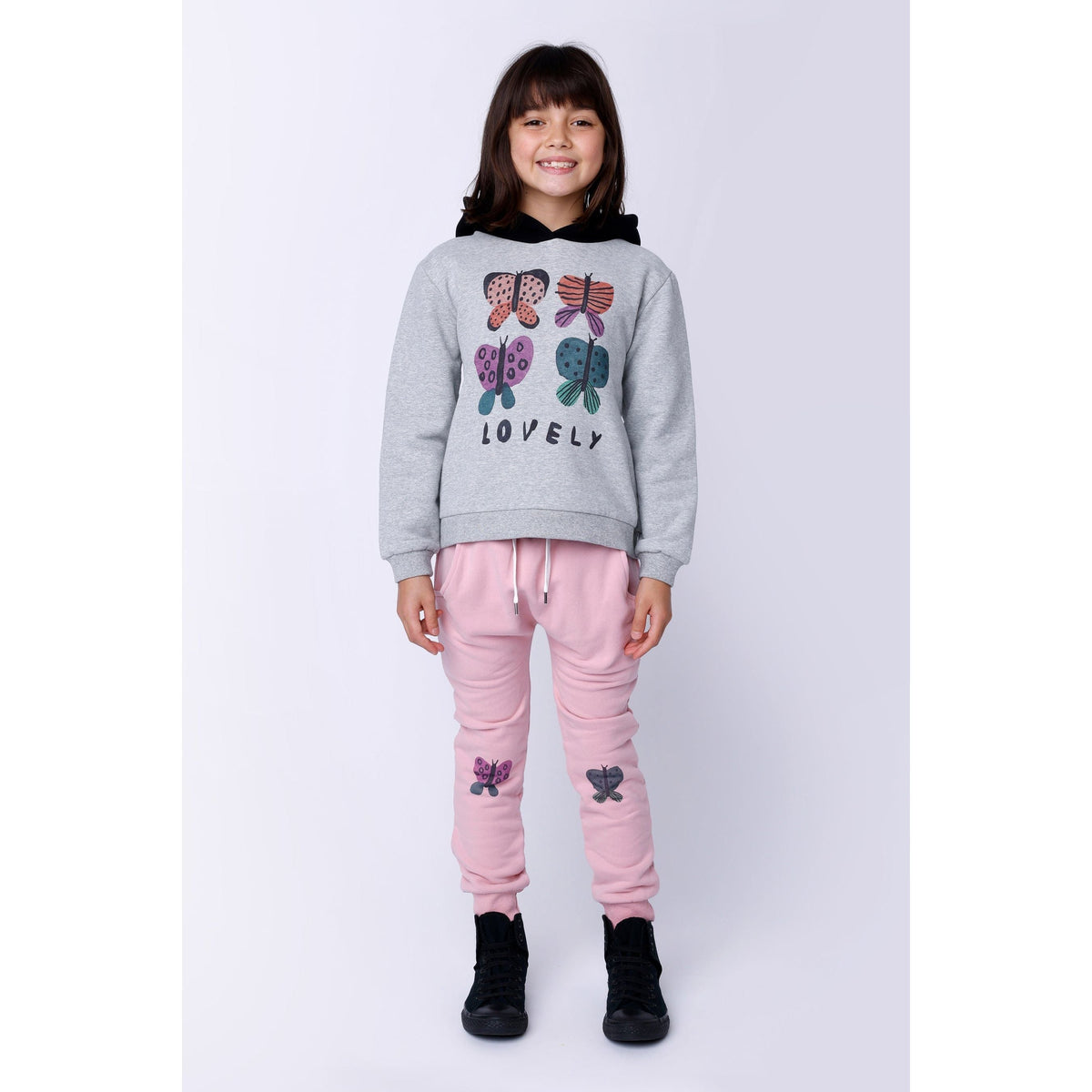 Butterfly Knee Furry Trackies - Ballet